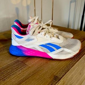 TWO PAIRS, Reebok X Nanos. Good Condition